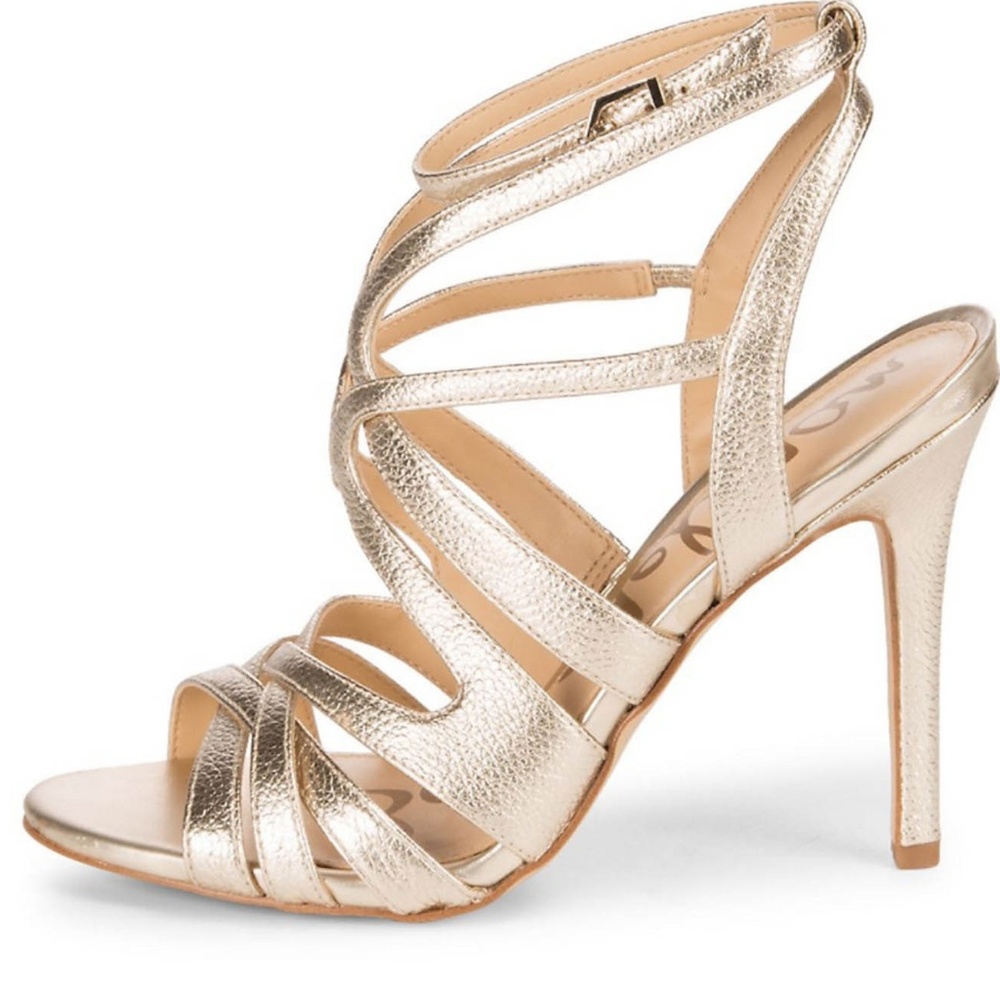 Sam Edelman Aviana Stiletto Heel Gold Size 10